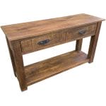 Rustic Farm Console Table 2 Drawer 3