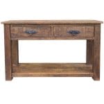 Rustic Farm Console Table 2 Drawer 1