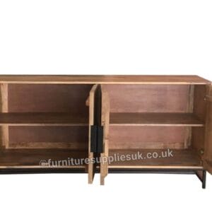 Agra Light Mango 4 Door Sideboard