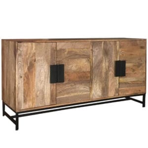 Agra Light Mango 4 Door Sideboard