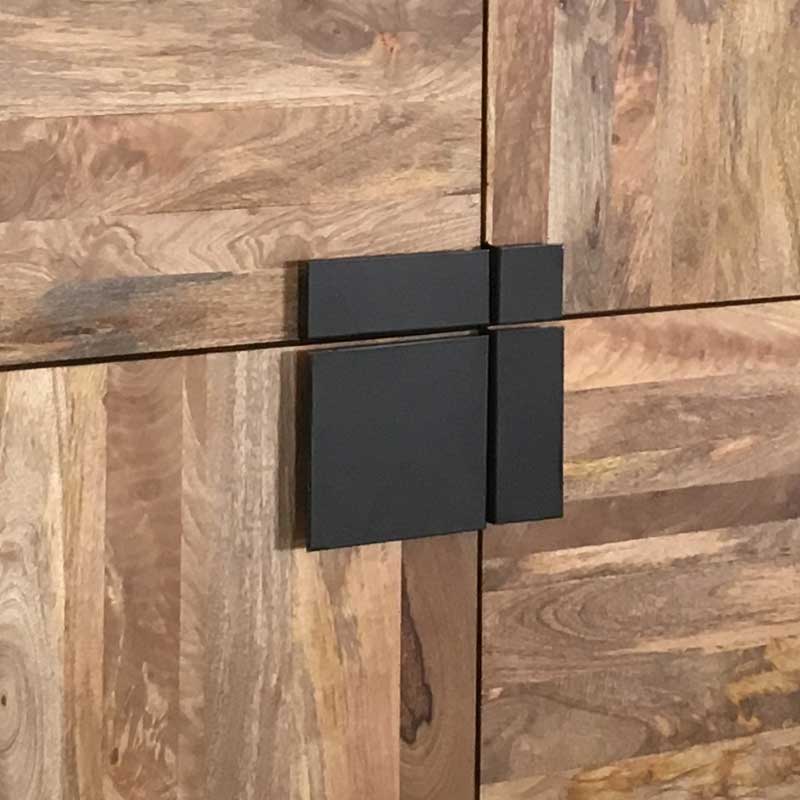 Agra Light Mango 4 Door Tall Cabinet