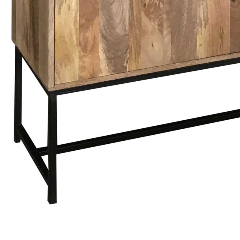 Agra Light Mango 4 Door Tall Cabinet
