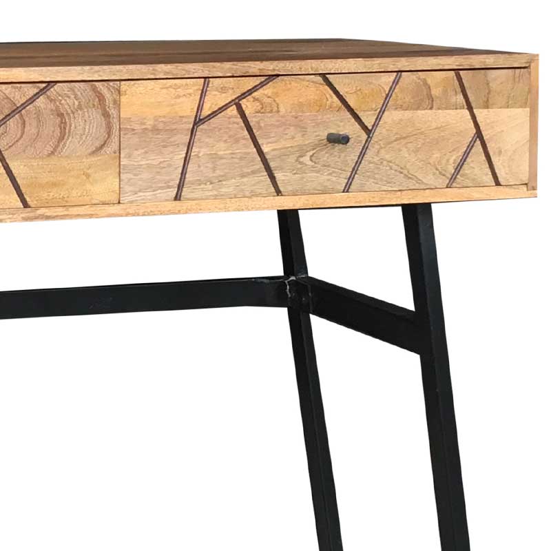 Amar Retro Vintage Light Mango Console Table