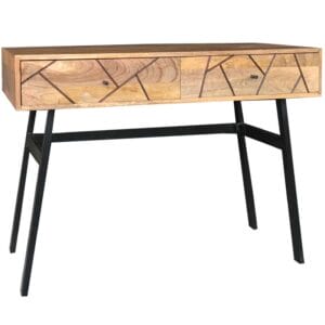 Amar Retro Vintage Light Mango Console Table