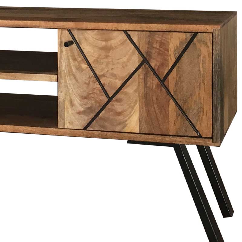 Amar Retro Vintage Light Mango Plasma TV Unit