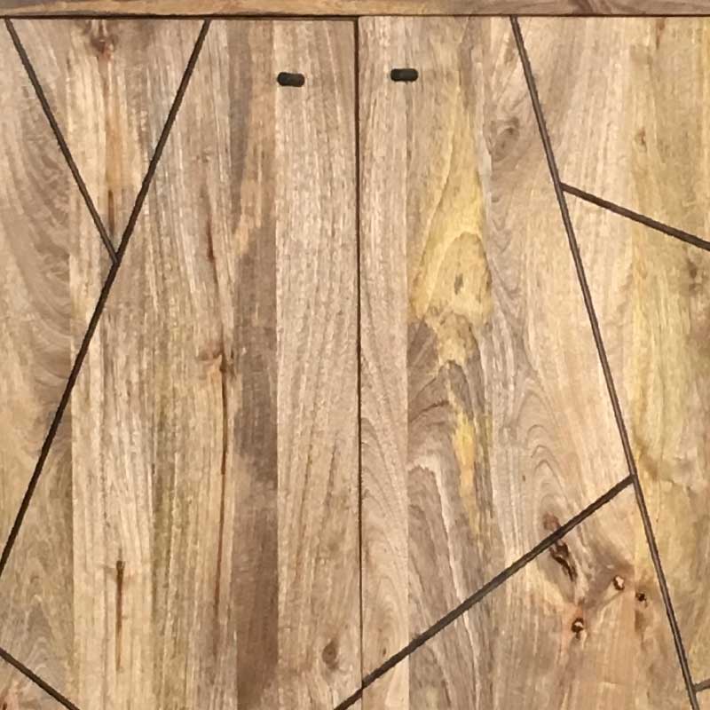 Amar Retro Vintage Light Mango Wine Rack