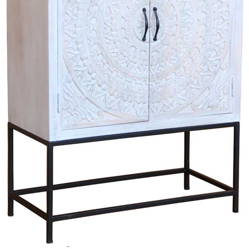 Chennai Tall Cabinet | Iron Base