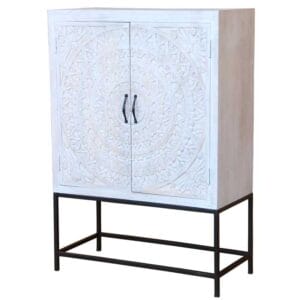 Chennai Tall Cabinet | Iron Base