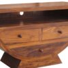 Cube Jaipur Half Round TV Stand Solid Sheesham Wood