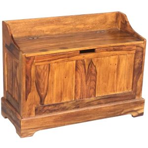 Cube Jaipur Storage Seat Small Solid Sheesham Wood