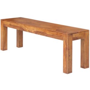 Cube Small Bench Solid Sheesham Wood