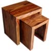 Jaipur Cube Nest Of Tables Solid Sheesham Wood