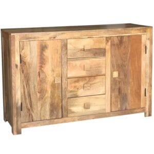 Dakota Light Mango 4 Drawer Sideboard