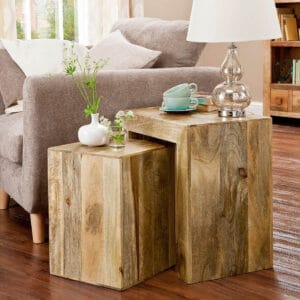 Light Dakota Cube Nest of Tables