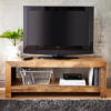 Light Dakota Open Plasma Media Unit Mango Wood