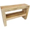 Light Dakota Console Table With Shelf