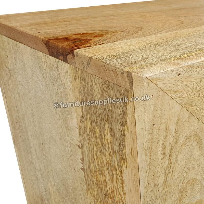 Light Dakota Console Table With Shelf