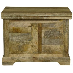 Light Dakota Ottoman Storage Chest (small)