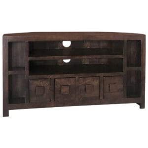 Dakota Corner TV Unit 104cm Mango Wood-DCTV
