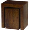 Dakota Cube Nest Tables Solid Mango Wood-DCNT