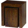 Dakota Cube Nest Tables Solid Mango Wood-DCNT