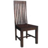 Dakota Geneva High Back Solid Seat Chair x2 Solid Mango Wood-GEN011-A