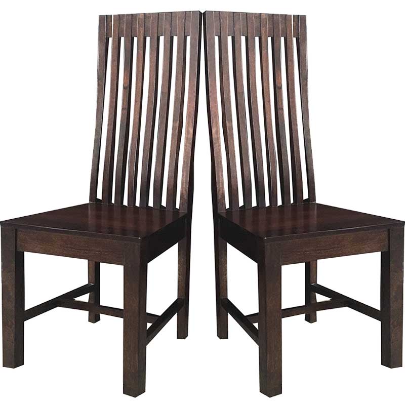 Dakota Large Dining Table With 6 High Back Chairs (175cm)