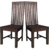 Dakota Small Dining Table With 4 High Back Chairs 120cm