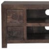 Dakota Small TV Unit 2 Drawer Brown Mango Wood 90cm 1
