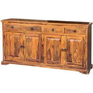 Ganga 4 Door 4 Drawer Sideboard Solid Sheesham Wood