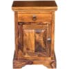Ganga Bedside Tables (Pair) Left & Right Sheesham Wood