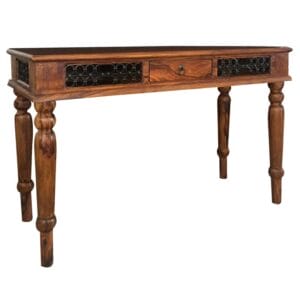 Ganga Jali Console Table 1 Drawer Solid Sheesham Wood
