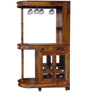 Ganga Nagin Long Bar Cabinet Sheesham Wood