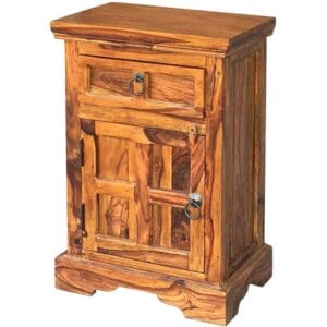 Ganga Plus Bedside Cabinet | Left Solid Sheesham Wood