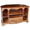 TV Cabinet Solid Acacia Wood 120x30x40 cm Dark Brown