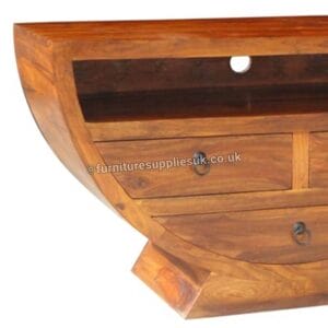 Ganga Range Jali Half Bowl 3 Drawer TV Unit