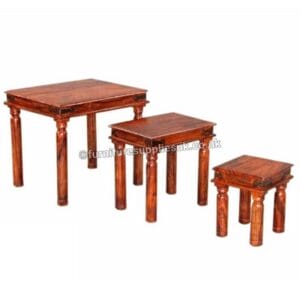 Ganga Range Jali Nest of 3 Coffee Tables