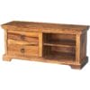 Ganga Small Plasma TV Unit Solid Sheesham Wood