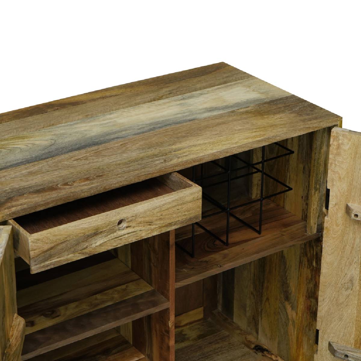 Hex Compact Bar cabinet detail hex-107