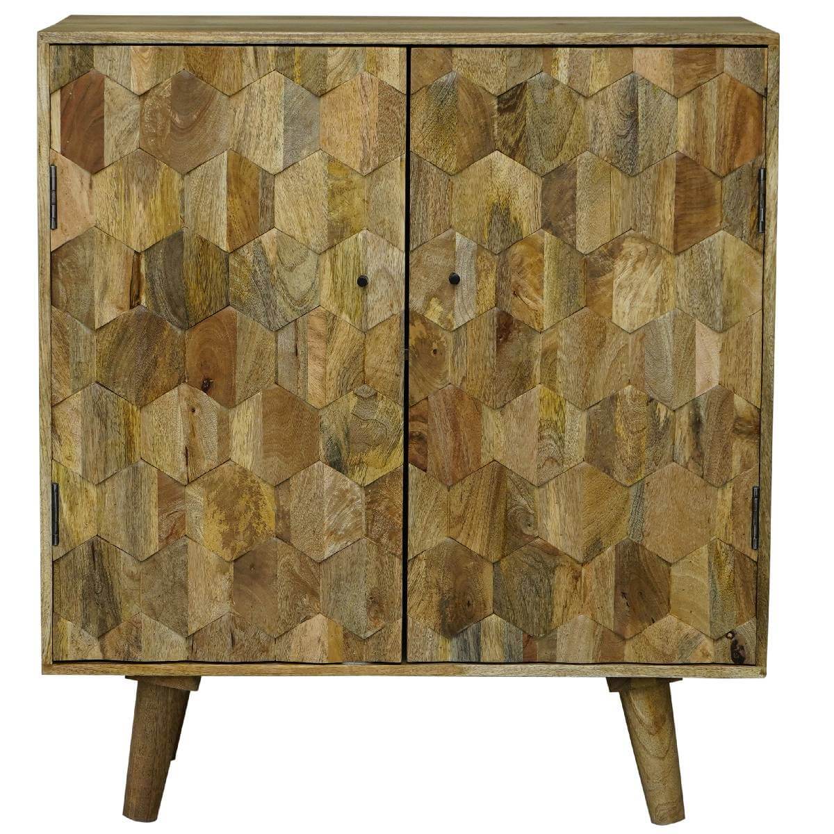Hexagonal Retro Vintage 2 Door Small Sideboard