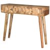 Cube Small Bench Solid Sheesham Wood