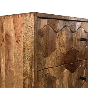 Hexagonal Retro Vintage Plasma TV Unit