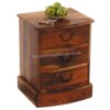 Light Jali 3 Drawer Bow Chest