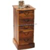 Light Jali 5 Drawer Bow Chest