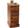 Light Jali 5 Drawer Bow Chest