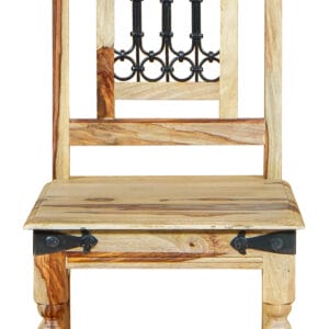 Light Jali Dining Table 4 Chairs 135cm Solid Sheesham Wood 3