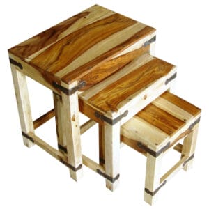 Light Jali Nest Of Tables JNT
