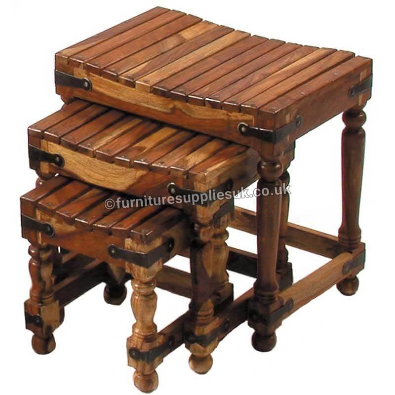 Light Jali Nested Stool