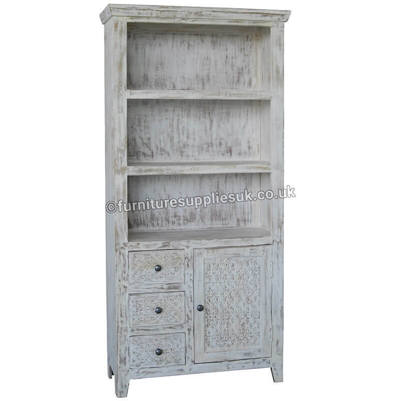 Mandakini 3 Drawer 1 Door Large Bookcase