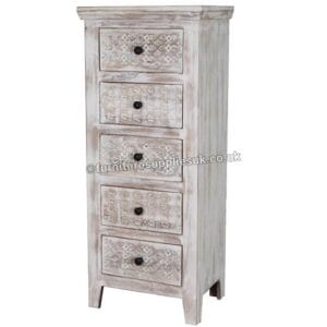 Mandakini 5 Drawer Chest Tall Boy